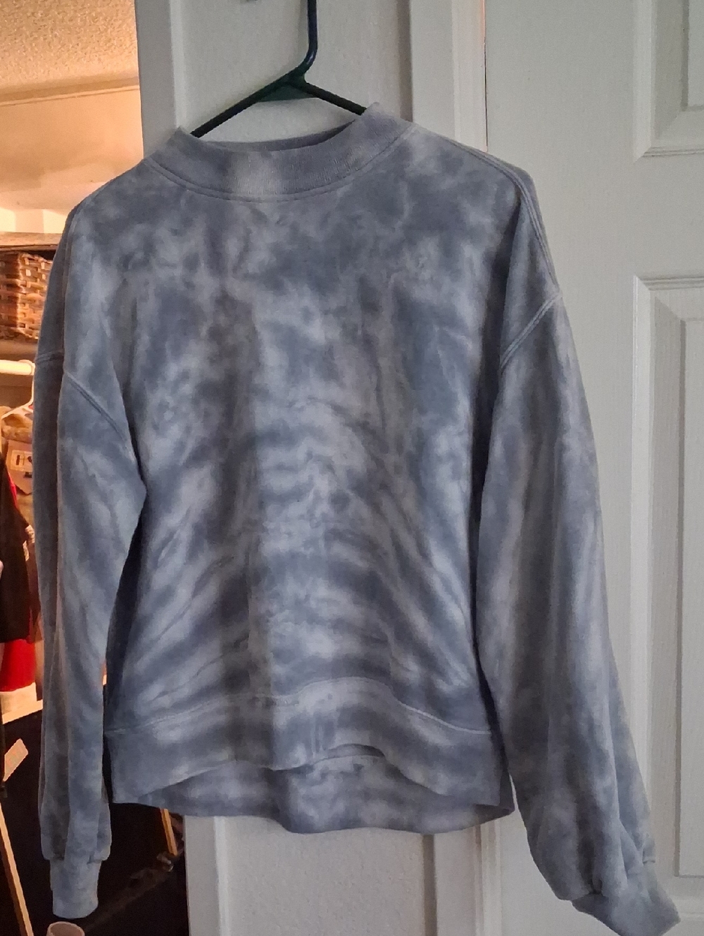 Abercrombie & Fitch Gray Garment-Dyed Crew Sweatshirt